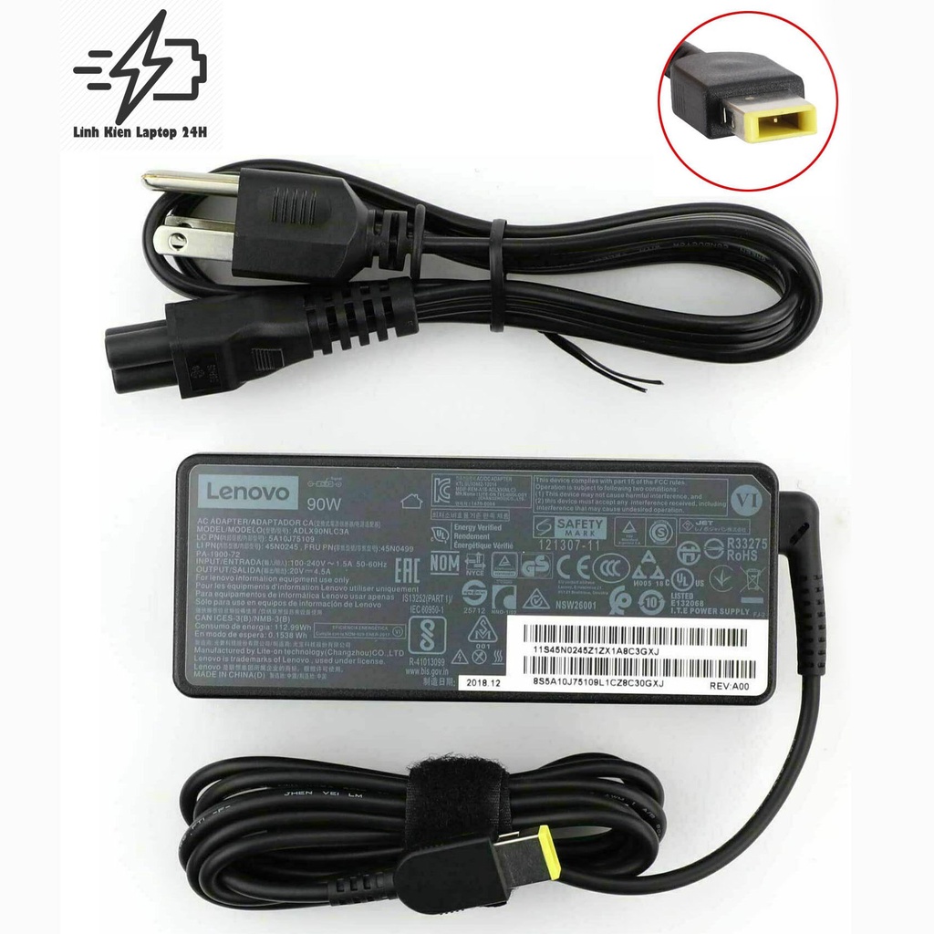 Sạc Laptop Lenovo ThinkPad Yoga 260 370,T470 T450s T460s T440s T450 E570 X1 Carbon, X1 Yoga 3rd