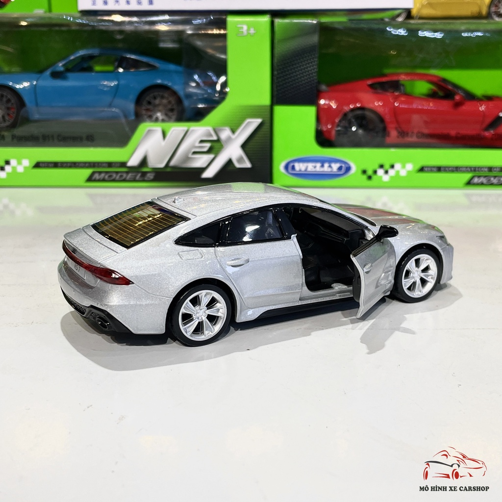 Mô hình xe ô tô Audi RS 7 tỉ lệ 1:35 hãng Licensed 2 màu