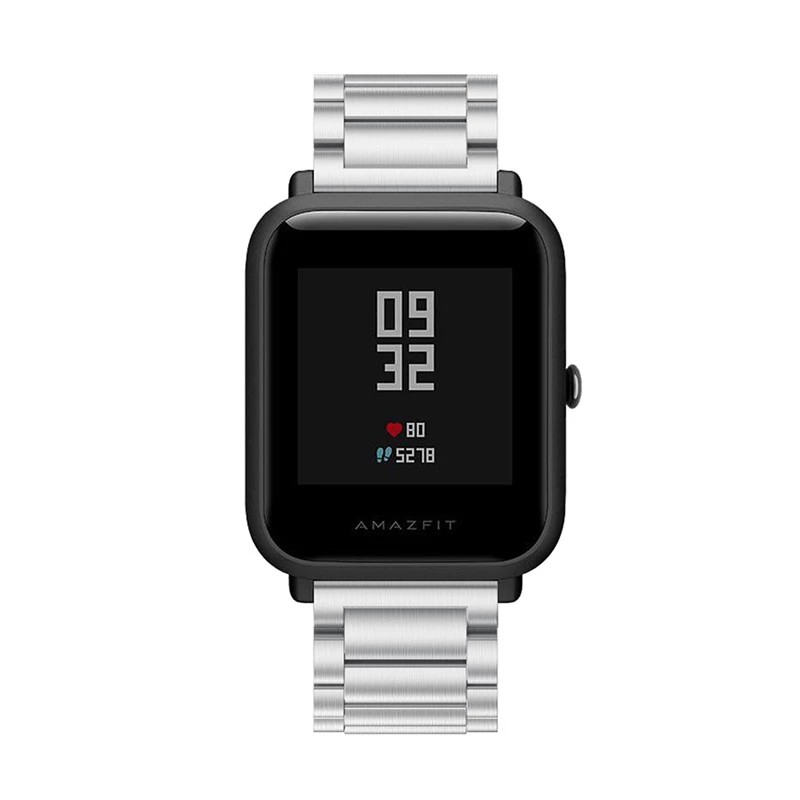 Dây Đeo Thay Thế Bằng Thép Không Gỉ 20mm Cho Đồng Hồ Thông Minh Xiaomi Huami Amazfit Bip U GTS 2 Mini