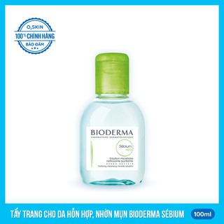 BIODERMA MÀU XANH / NƯỚC TẨY TRANG CHO DA NHỜN / DA MỤN / ❤️ FREESHIP❤️ - Giảm 5k nhập mã [O2SKIN] - BIODERMA SÉBIUM H2O