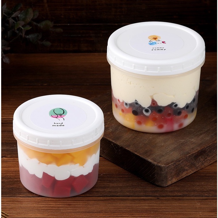 HỦ PUDDING NHỰA CAO CẤP - 2 LỚP NẮP CHỐNG TRÀO