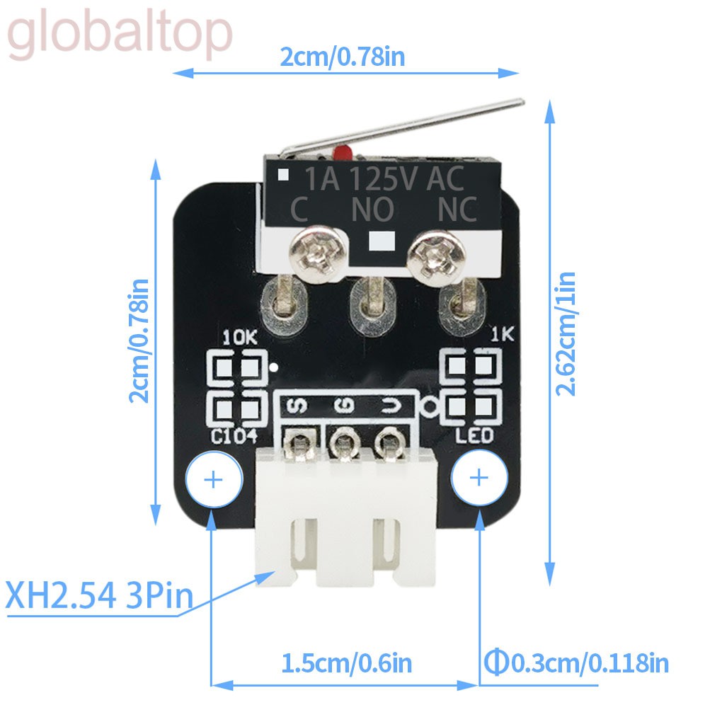 Công Tắc Giới Hạn Thay Thế Cho Máy In 3d Cr-10 / 10s / V2 Ender 3 / 3s
