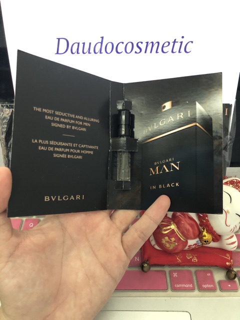 [CHÍNH HÃNG] [ vial ] Nước hoa Bvlgari Man In Black EDP 1.5ml . Chính Hãng NEW 2020