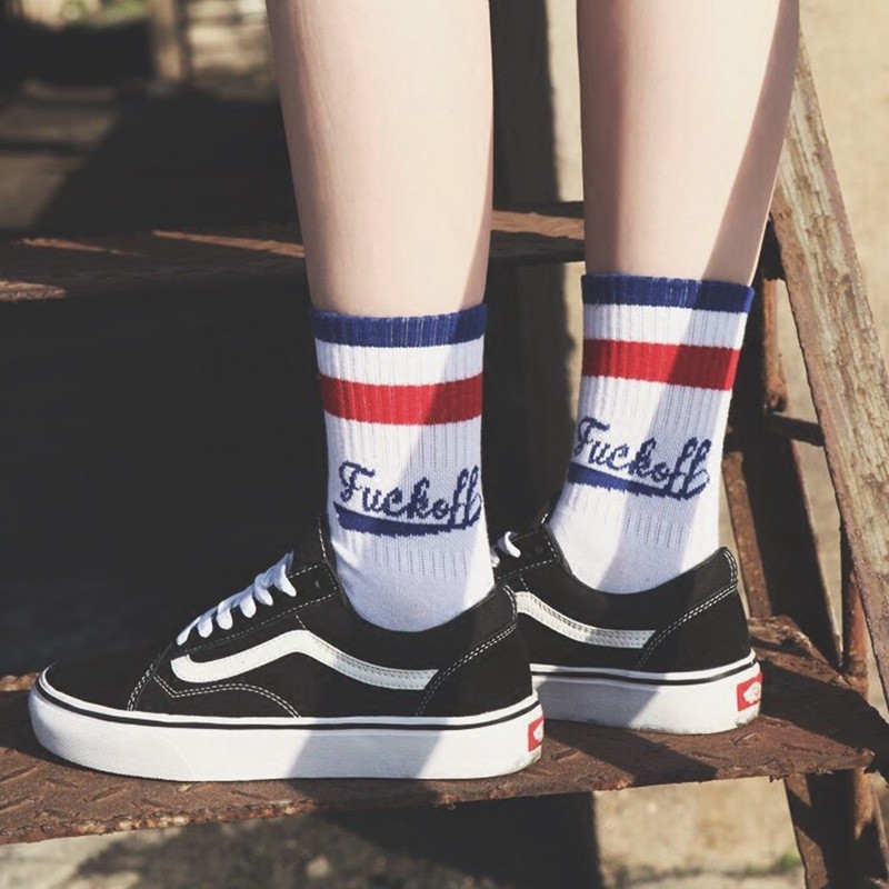 Vớ cotton in chữ vui nhộn dành cho cả nam và nữ