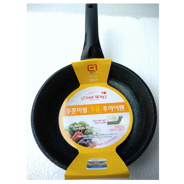 Chảo đá chống dính cạn CookWay Hàn Quốc  (Size 20cm, 22cm, 24cm, 26cm, 28cm, 30cm, 32cm)