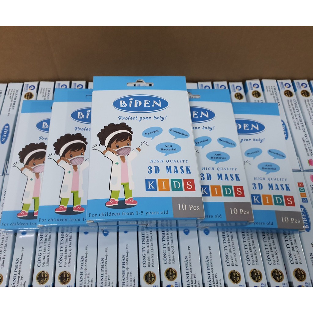Khẩu trang em bé 3D ( Hộp 10 cái) | BigBuy360 - bigbuy360.vn