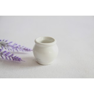 CHẬU GỐM NHÍ MÀU TRẮNG SỐ 09 (NHIỀU KIỂU)