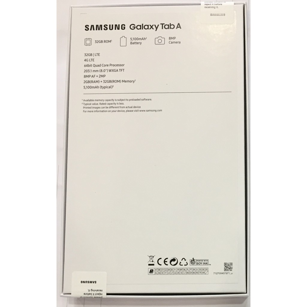 ( HÀNG CHÍNH HÃNG)  Máy tính bảng Samsung Galaxy Tab A8 8" T295 (2019)-Màu trắng | BigBuy360 - bigbuy360.vn