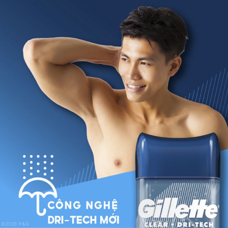 Lăn Khử Mùi Gillette Clear Gel 107g Coolwave I Artice ice I