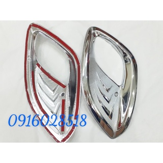 Ốp viền đèn gầm kia morning 2012 2013 2014 2015 xi mạ crom, ốp viền đèn sương mù