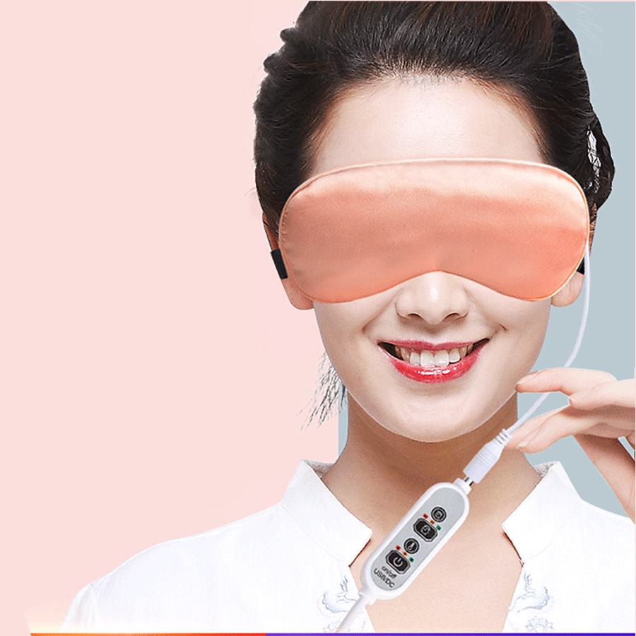 Túi chườm mắt thảo dược điện Naheca giúp làm giảm nhức mỏi mắt, quầng thâm mắt, bổ sung dưỡng chất cho da mắt