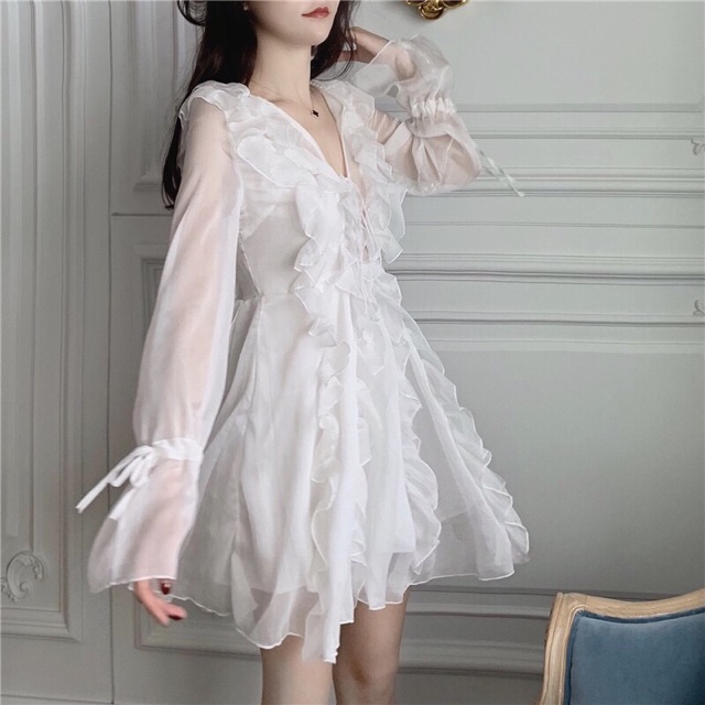(Sẵn) Đầm Trắng công chúa bèo nhiều lớp siêu xinh/ Váy Trắng Quảng châu | BigBuy360 - bigbuy360.vn