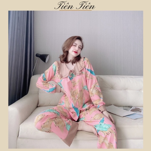 Bộ đồ ngủ đồ bộ mango cổ bèo chất mềm mịn, không nhăn, không xù