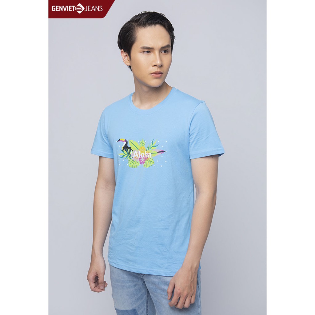 Áo Thun Cộc Tay Nam T4321T1182 GENVIET