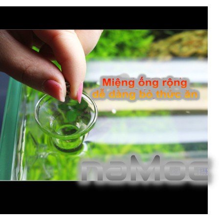 Ống Tép Thuỷ Tinh Kèm Hít Giữ - Phụ Kiện Cho Tép Ăn