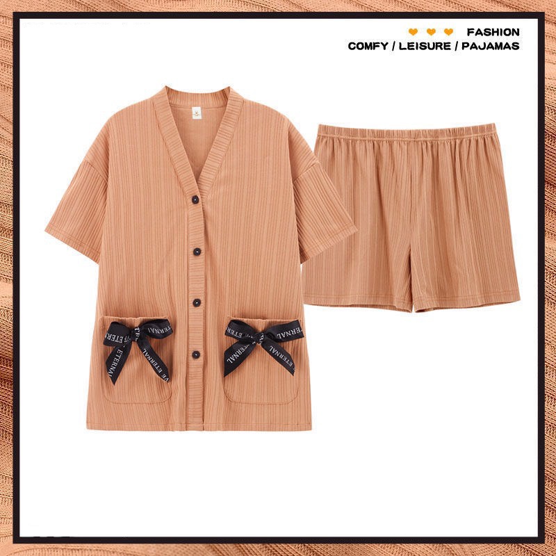 Đồ ngủ nữ, bộ đồ ngủ nữ mùa hè cadigan phong cách Nhật BN04
