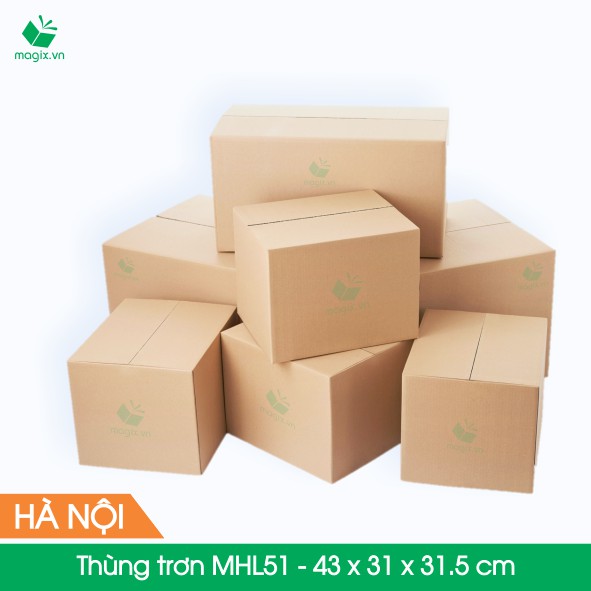 20 Thùng hộp carton - Mã MHL51 - Kích thước 43x31x31,5 (cm)