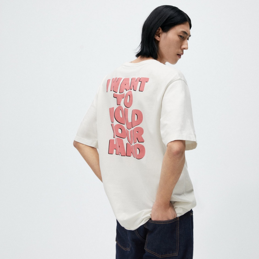 Áo phông form rộng  - Áo thun Unisex - Trái Tim Hồng Xin Xắn - THE BEAR -MS13