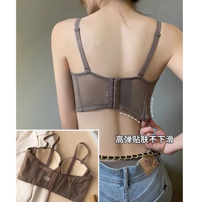Bộ Đồ Lót Không Gọng Thép Mềm Mỏng Thời Trang Mùa Hè Dành Cho Nữ