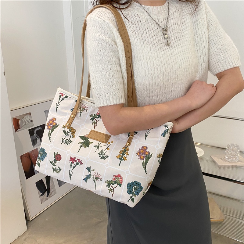 IELGY Túi Đeo Vai Cỡ Lớn In Họa Tiết Thời Trang Cho Nữ