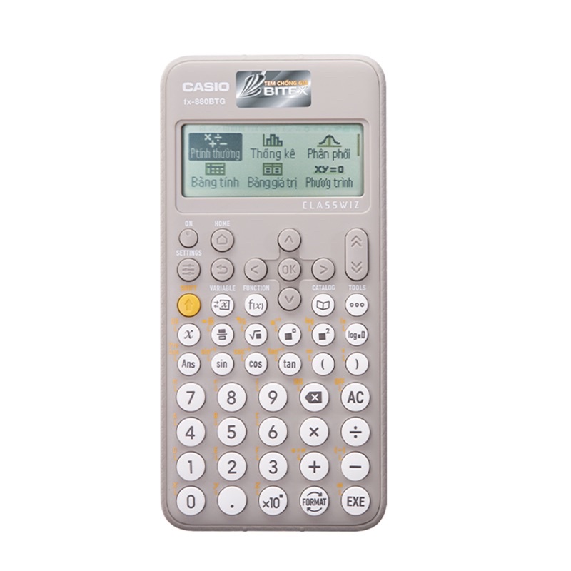 Máy tính Casio FX 880 BTG Màu Xám