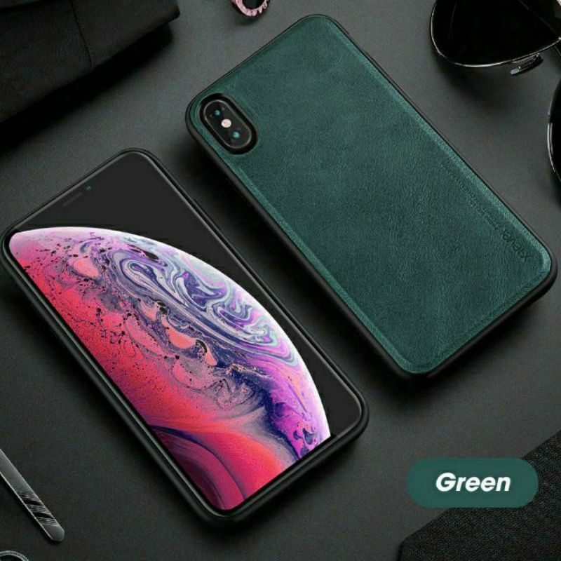 Ốp lưng X-Level da cho iPhone XS Max /XR/IPX/XS viền dẻo chống sốc ( Nhiều Màu)