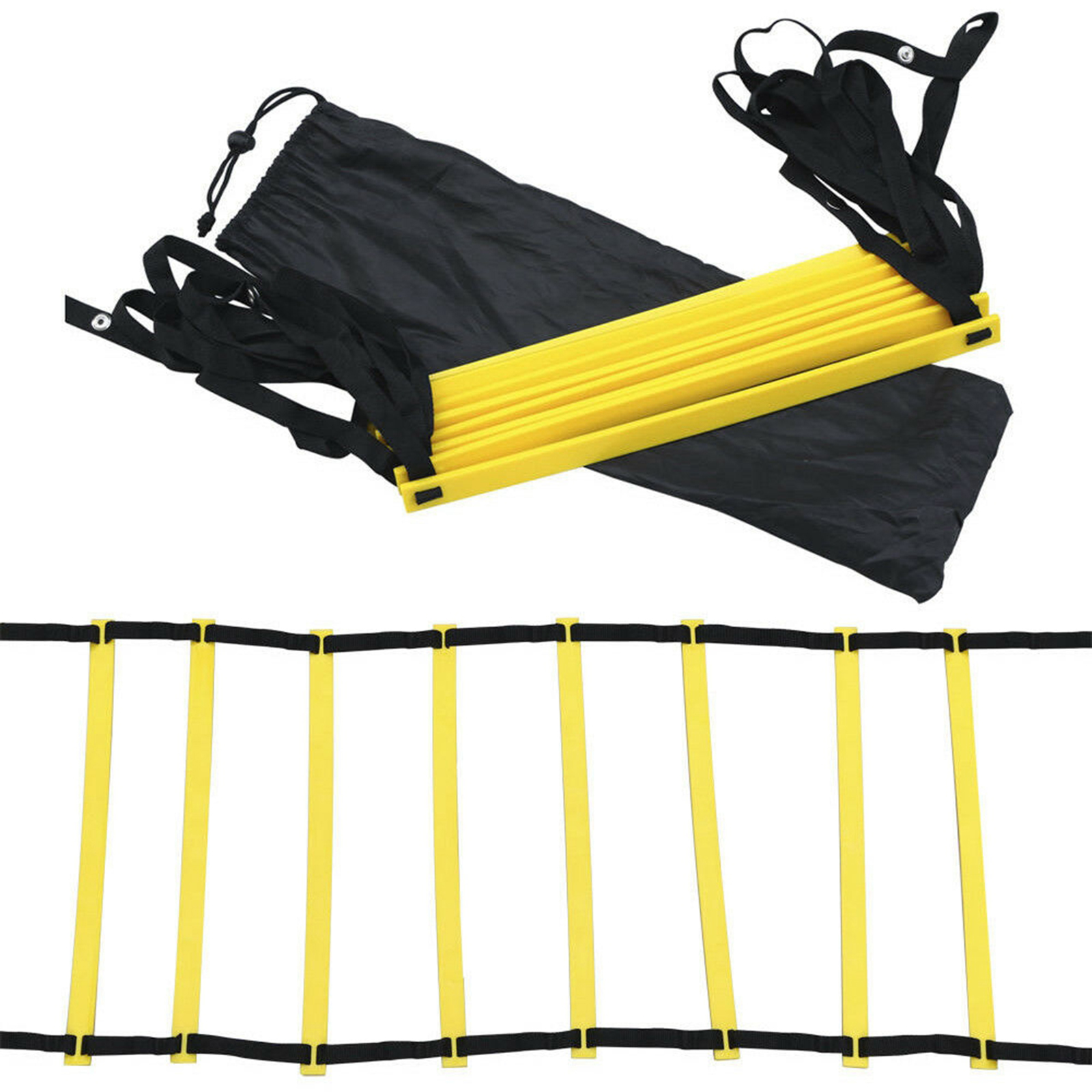 BolehDeals Speed Training Ladder Agility Footwork Football Exercise Workout 4M 8Joint