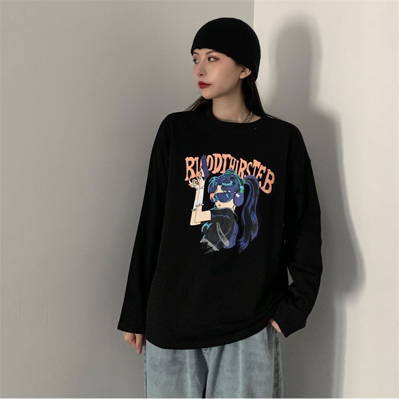 Áo thun tay dài form rộng NEKO.SG, Áo thun Streetwear SWT13
