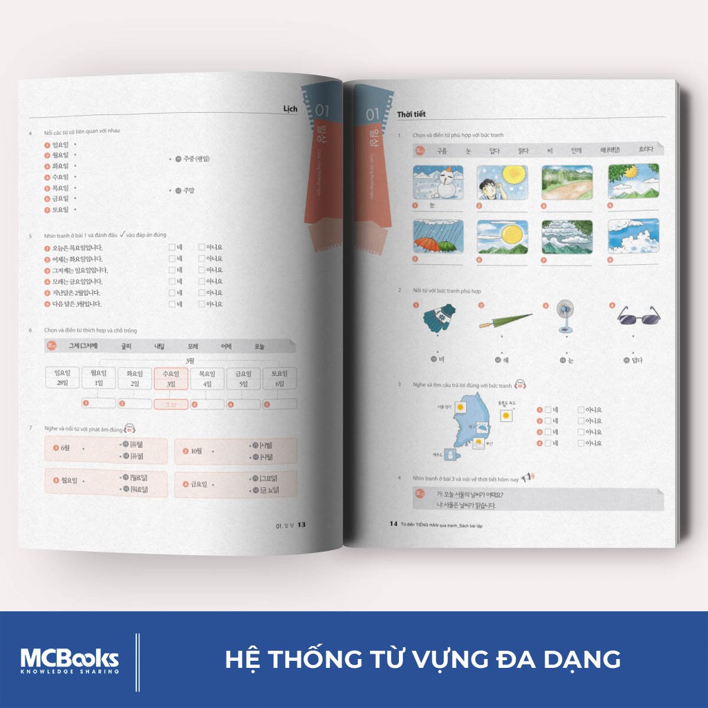 Sách Từ Điển Tiếng Hàn Qua Tranh (Sách Bài Tập)