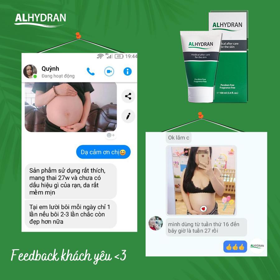 Kem Rạn Da Bà Bầu ALHYDRAN 100ML [ SỐ 1 HÀ LAN ]