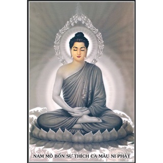 Tranh đính đá Phật Thích ca