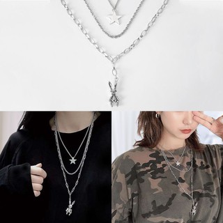 combo 3 sợi dây chuyền unisex siêu ngầu siêu cao cấp cho nam và nữ