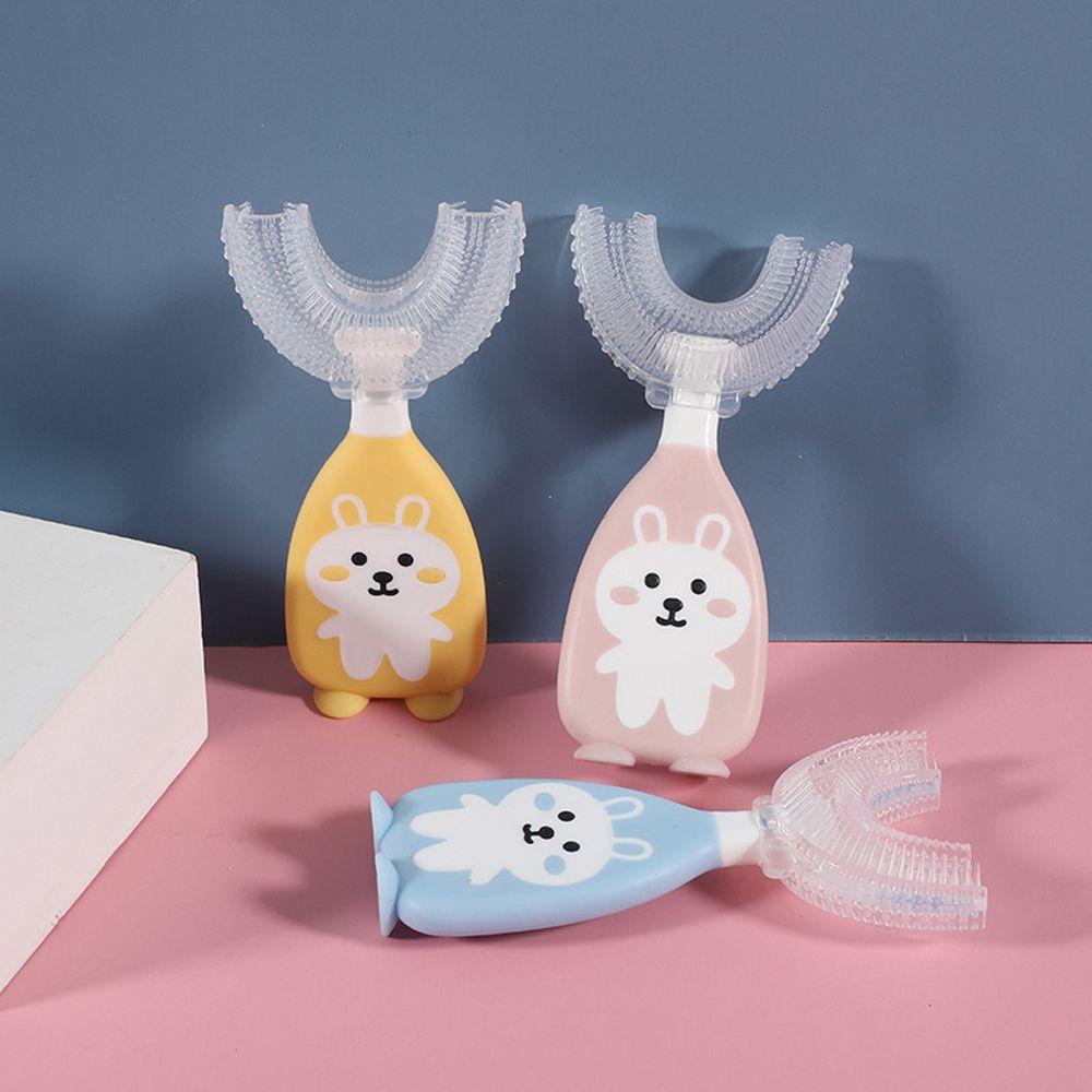 AUGUSTINA Bàn Chải Đánh Răng Lông Mềm Hình Chữ U Dành Cho Bé 1-6 Tuổi