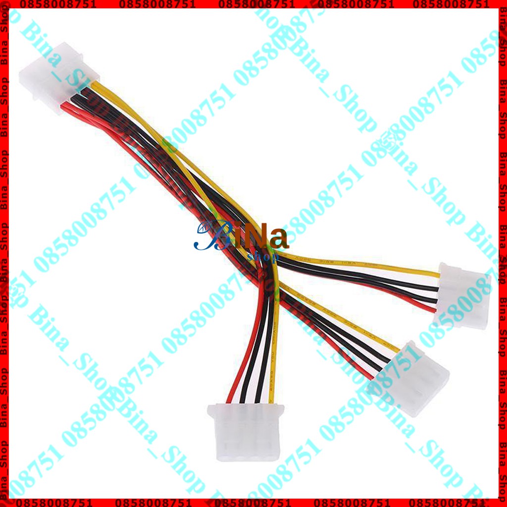 Cáp chia nguồn Molex 4Pin 1 ra 3 dài 21cm