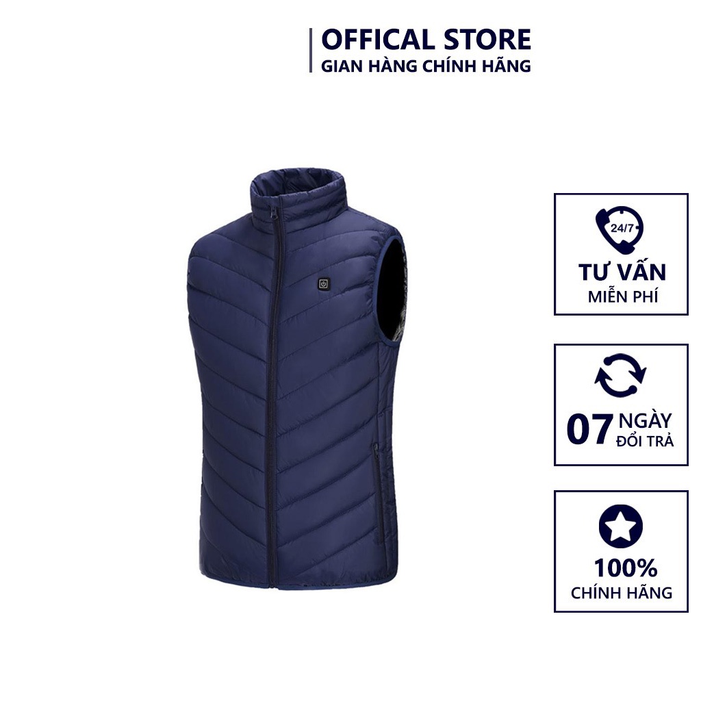 Áo Sưởi Điện Ấm Áp Mùa Đông Sử Dụng Pin Dự Phòng Lên Đến 8 Giờ Điều Chỉnh Nhiệt Độ Từ 25-45 Độ