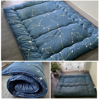 Nệm gấp 3 giá rẻ 1m 1m2 1m4 1m6 1m8 dài 2m, topper nệm bông gòn xuất Nhật cao cấp trải sàn