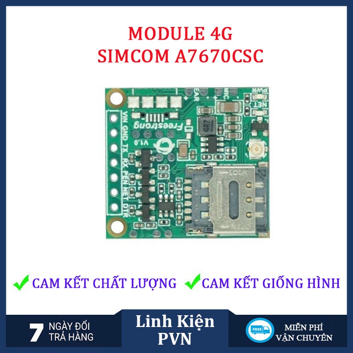 MODULE 4G SIMCOM A7670CSC ĐÃ RA CHÂN THAY THẾ MODULE SIM800L