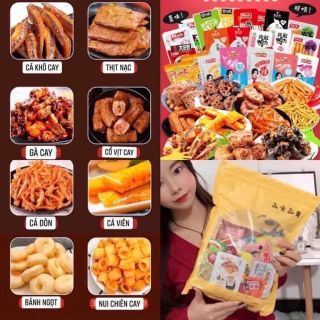 (tặng 10 khẩu trang) COMBO CÁC MÓN ĂN VẶT 20 MÓN