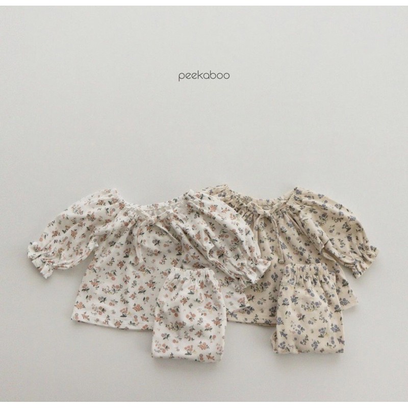 Bộ rời hoa nhí cho mẹ&bé gái diện #peekaboo