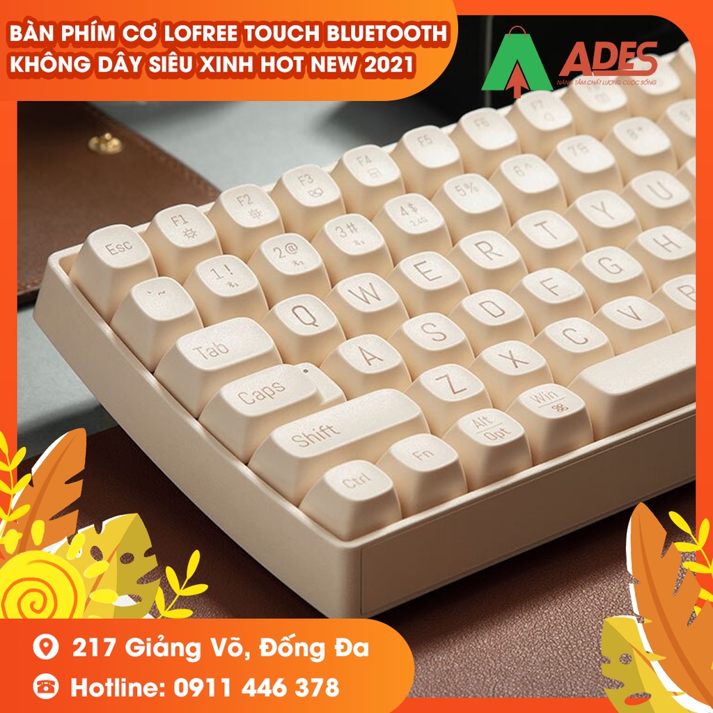 Bàn Phím Cơ Lofree Touch Bluetooth Không Dây Siêu Xinh HOT NEW 2021
