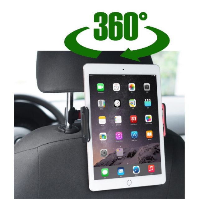 Khung kẹp đỡ iPad, máy tính bảng treo thanh tựa đầu ghế sau xe hơi, ô tô chính hãng baseus /OP12