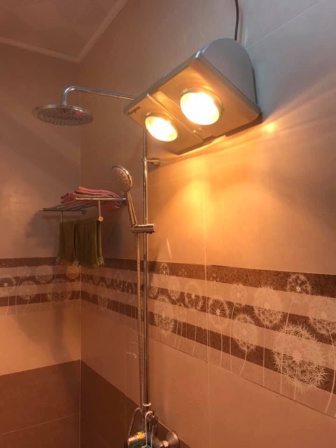 Đèn sưởi nhà tắm Kangaroo KG248 2 bóng (3 bóng)