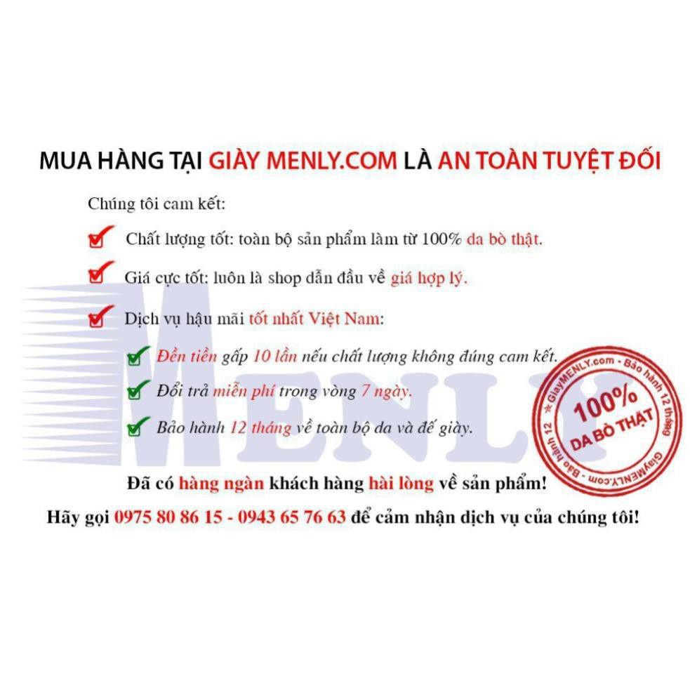 [Sale 3/3] Giày nam da bò cổ lửng trẻ trung, đế tăng chiều cao 6cm bí mật- SECCM01 Sale 11