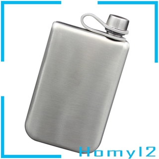9oz Hip Flask Drinking   Wine Liquor  Silver Bottle Flagon