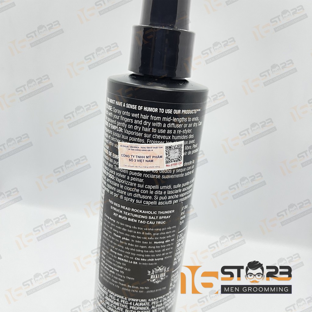 [Chính Hãng] Xịt Tạo Phồng Tigi Bed Head Rockaholic Thunder Struck 250ml | BigBuy360 - bigbuy360.vn