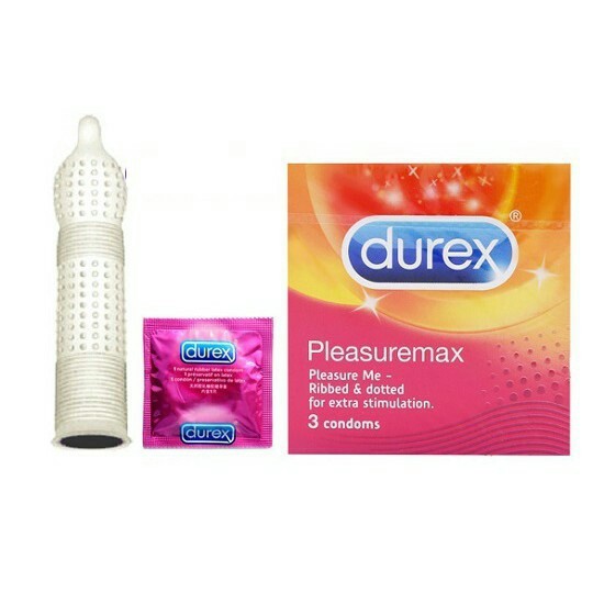 Bao cao su Durex Pleasuremax - BCS Gân gai hộp 3 cái.