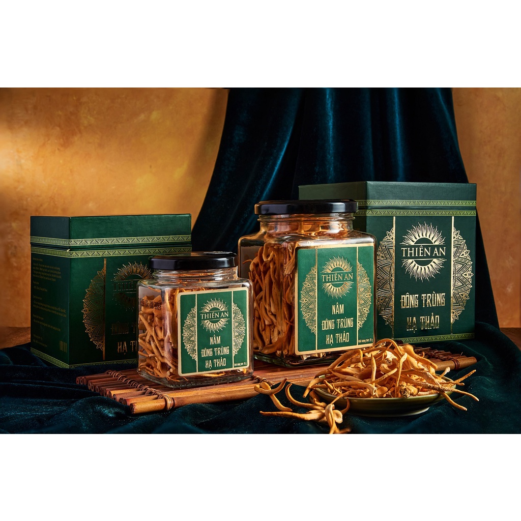 Đông Trùng Hạ Thảo Khô Thiên An Hộp 10gr, Nấm Đông Trùng Loại Thượng Hạng, Cao Cấp ***mua 3 tặng 1***