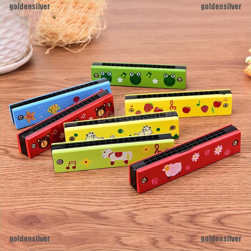 Kèn Harmonica 16 lỗ thiết kế dễ thương giáo dục sớm cho bé