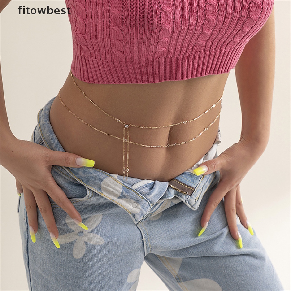 Dây Xích Đeo Hông Nhiều Lớp Tua Rua Phong Cách Bohemia Quyến Rũ Cho Nữ