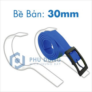 [COMBO 10 Kệ Đế Mica] TRẮNG BỀ BẢN 30mm Trưng Bày Dây Nịt
